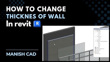 How to Change WALL thickness in Revit|  types of walls Revit Architecture | BIM Tutorial