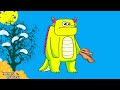 Green sad monster drawing | Monster drawing | Halloween | Coloring for kids | Honey Bunch - kids