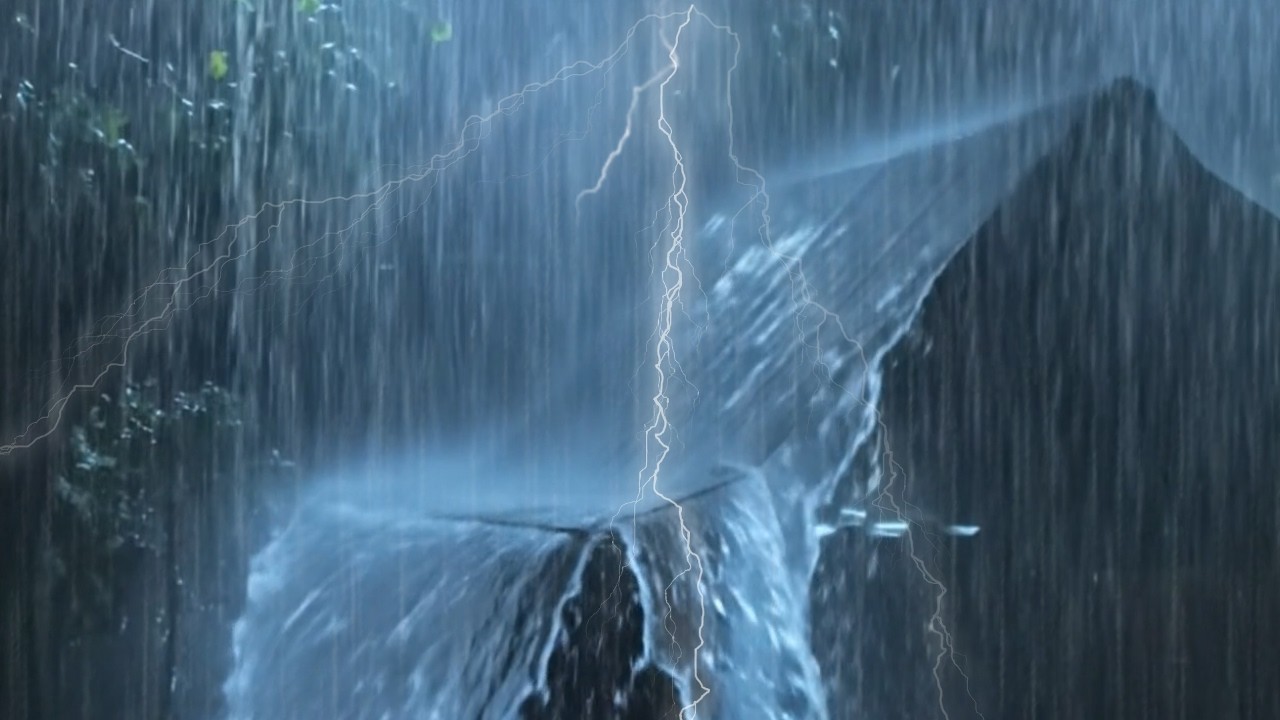 Thunderstorm Rain at Night ⚡ | Calm Mind | Sleep Fast