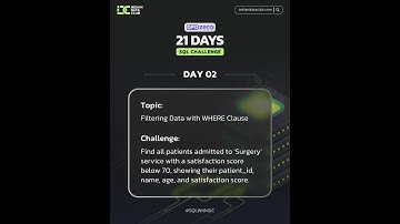 Day 2 - Filtering Data with WHERE Clause | SQL Challenge with Indian Data Club | Learn SQL Step-by