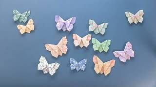 Folded en SOMMERFUGL - Origami sommerfugl DIY