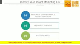 Identify Your Target Marketing List Ppt Slides