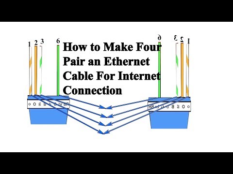 How to Make Four Pair an Ethernet Cable For Internet Connection