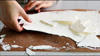 Sub) 케이크 데코용 머랭 쿠키 만들기 (머랭 디스크) : Meringue Shards  ｜Brechel