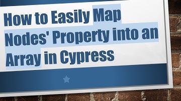 How to Easily Map Nodes