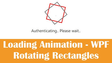 Learn WPF Animation (DoubleAnimation )  - Rotating Rectangles (.NET 6  C#)