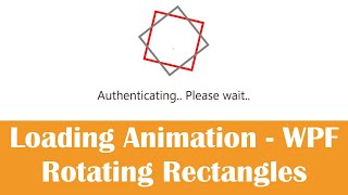 Learn WPF Animation (DoubleAnimation )  - Rotating Rectangles (.NET 6  C#)