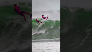 FLY AWAY! a giant aerial in a really big wave!!!
