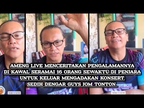Ameng live pengalamannya di kawal seramai 16 orang ketika di penjara untuk mengadakan konsert part 1