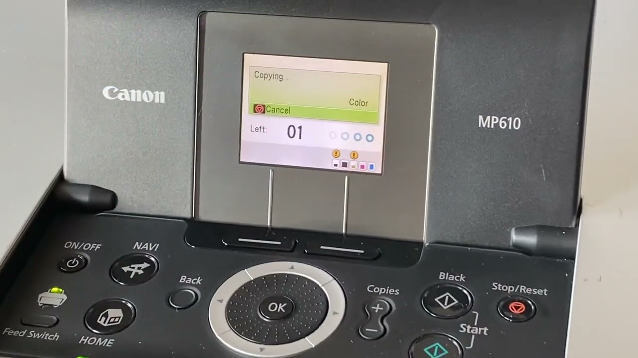 Low Count Canon Pixma MP610 All-In One Photo Printer/ Tested Low Count Canon Pixma MP610 All-In One Photo Printer/ Tested