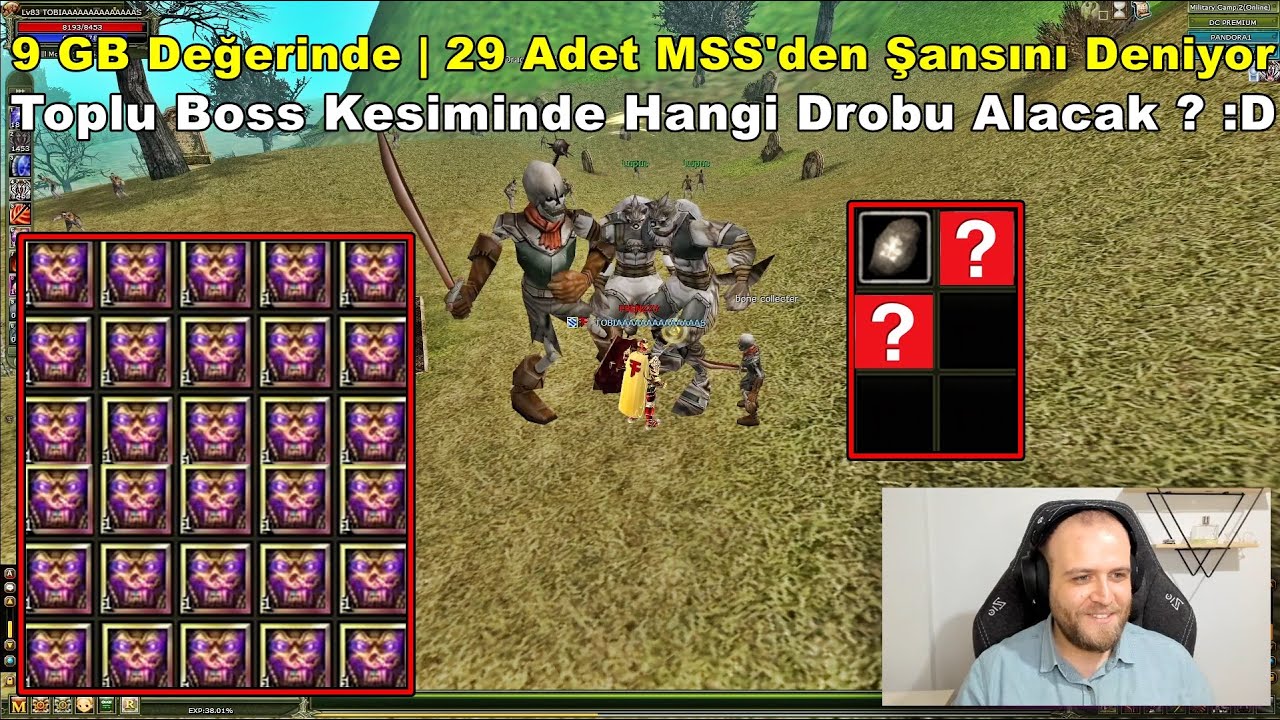 SEVKO | 9 GB Değerinde 29 Adet MSS Alıp Boss Droplarına Bakıyor! | Knight Online