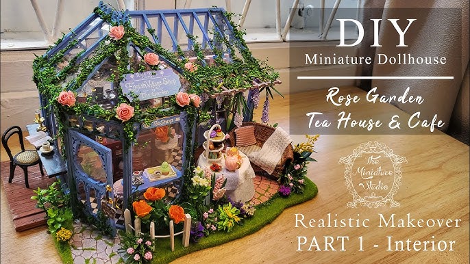 Miniature Rose Garden Tea House Making Kit in 1:12 Scale