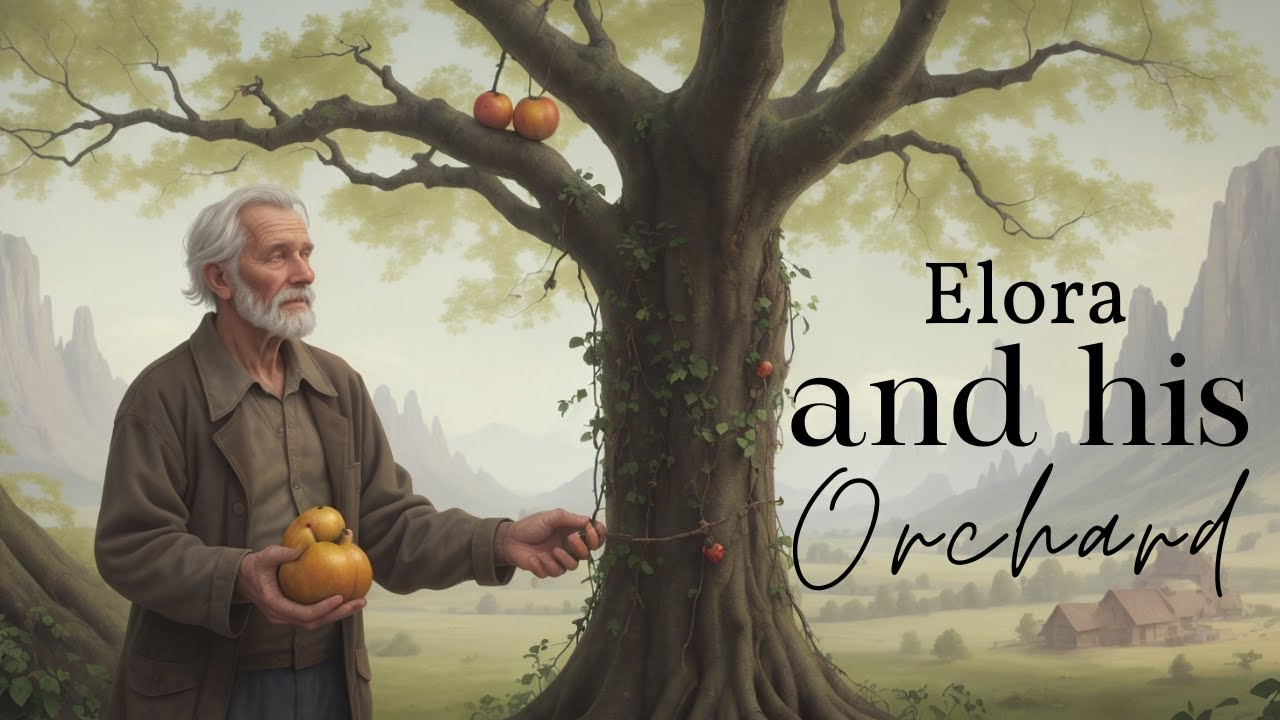 Elara and his Orchard, the story of a wizened man