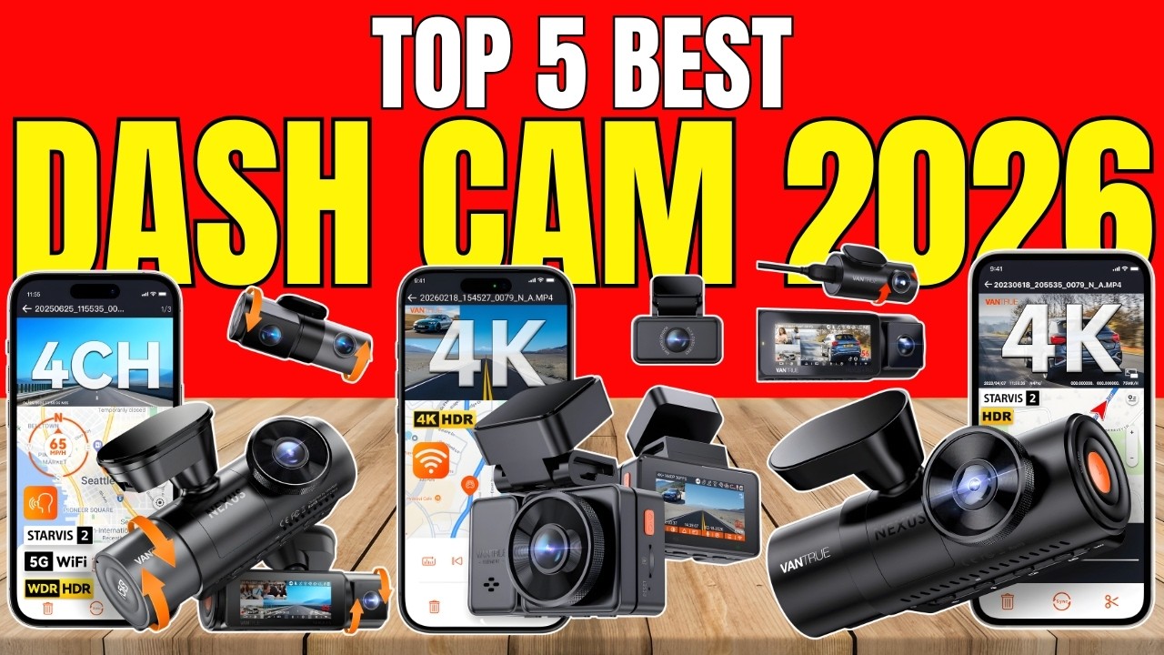 Best Dash Cams 2026 for Cars | 4K, GPS & Smart Features - YouTube