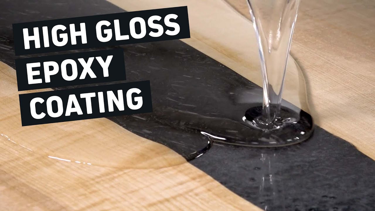 How to Flood Coat a High Gloss Epoxy Coating onto Wood and Other Surfaces -  YouTube