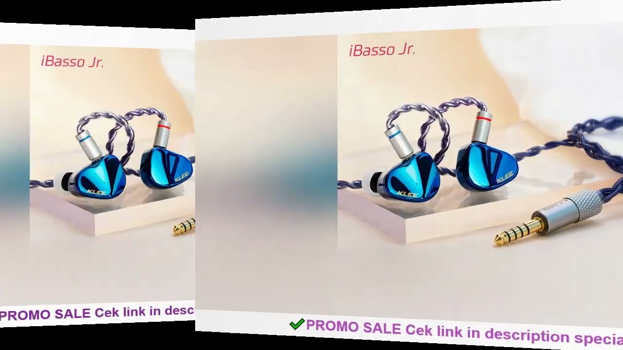 IBasso Jr. Klee In Ear 3.5 and 4.4 Interface HIFI Music Gaming Earphones