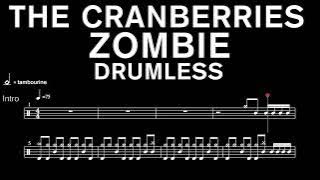 The Cranberries - Zombie - Drumless (with scrolling drum score)