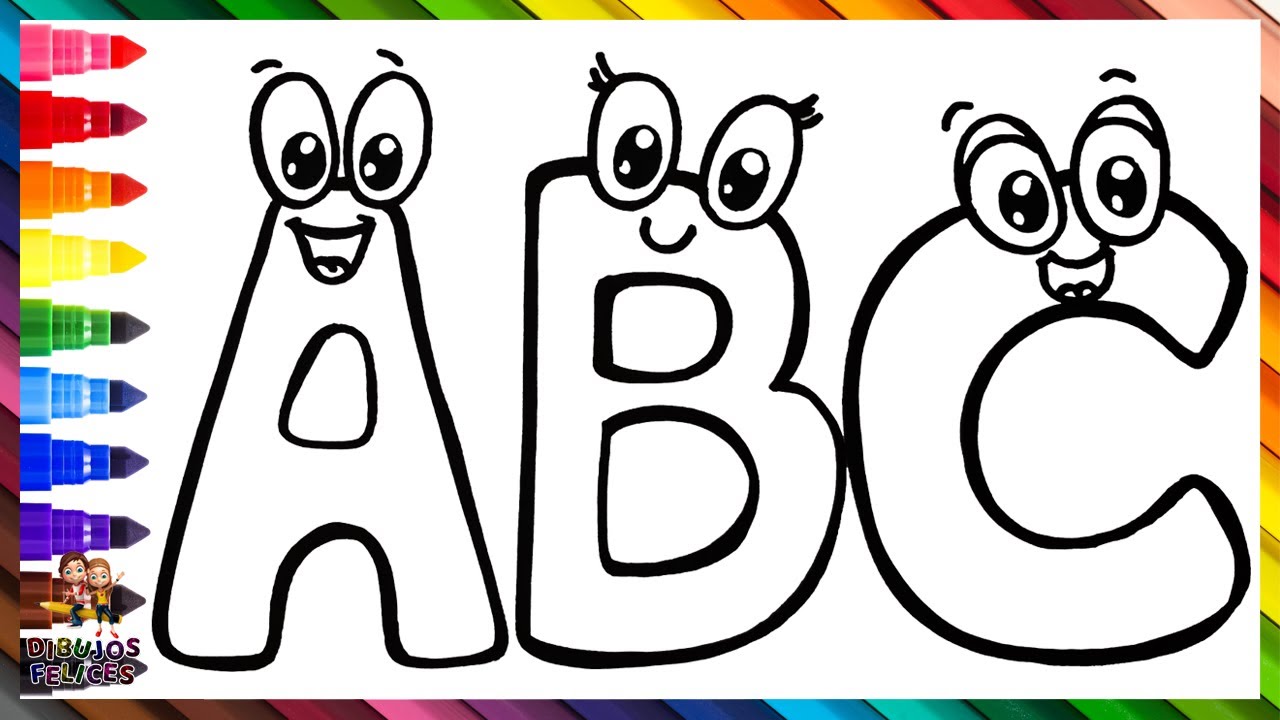 Dibuja Y Colorea La Letra A, B y C 🔤 Aprende Las Letras 🌈 Dibujos Para  Niños - thptnganamst.edu.vn