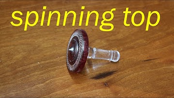 Cast Resin Spin top with Acrylic Handle: Threaded    Woodturning with Sam Angelo