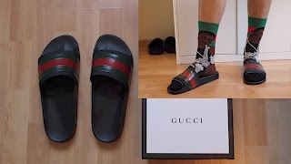 gucci slides outfits