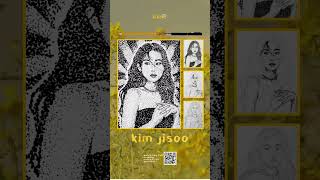 kim jisoo in pointillism 🖊️✨
