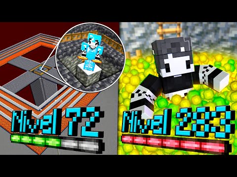 MINHA NOVA FARM AUTOMATICA DE XP no MINECRAFT (nível de XP = tamanho da borda)