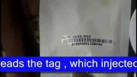 Injecting RDIF tag in Animal