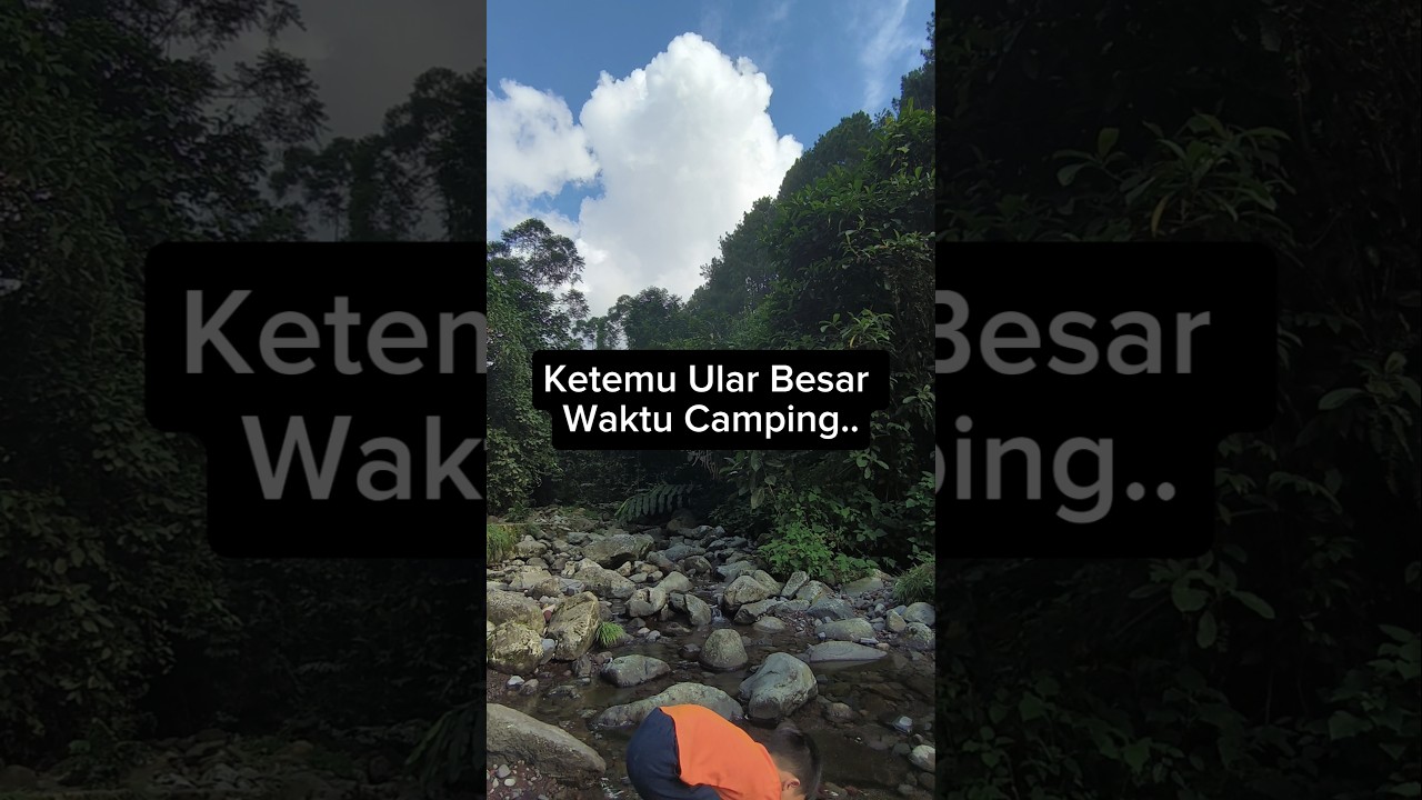 KETEMU ULAR BESAR BANGET! Waktu Camping Pas Main Di Sungai 