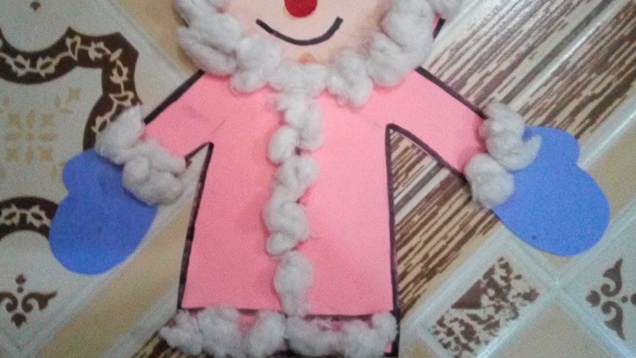 Cotton pasting activity for kids cotton artwork ideas YouTube