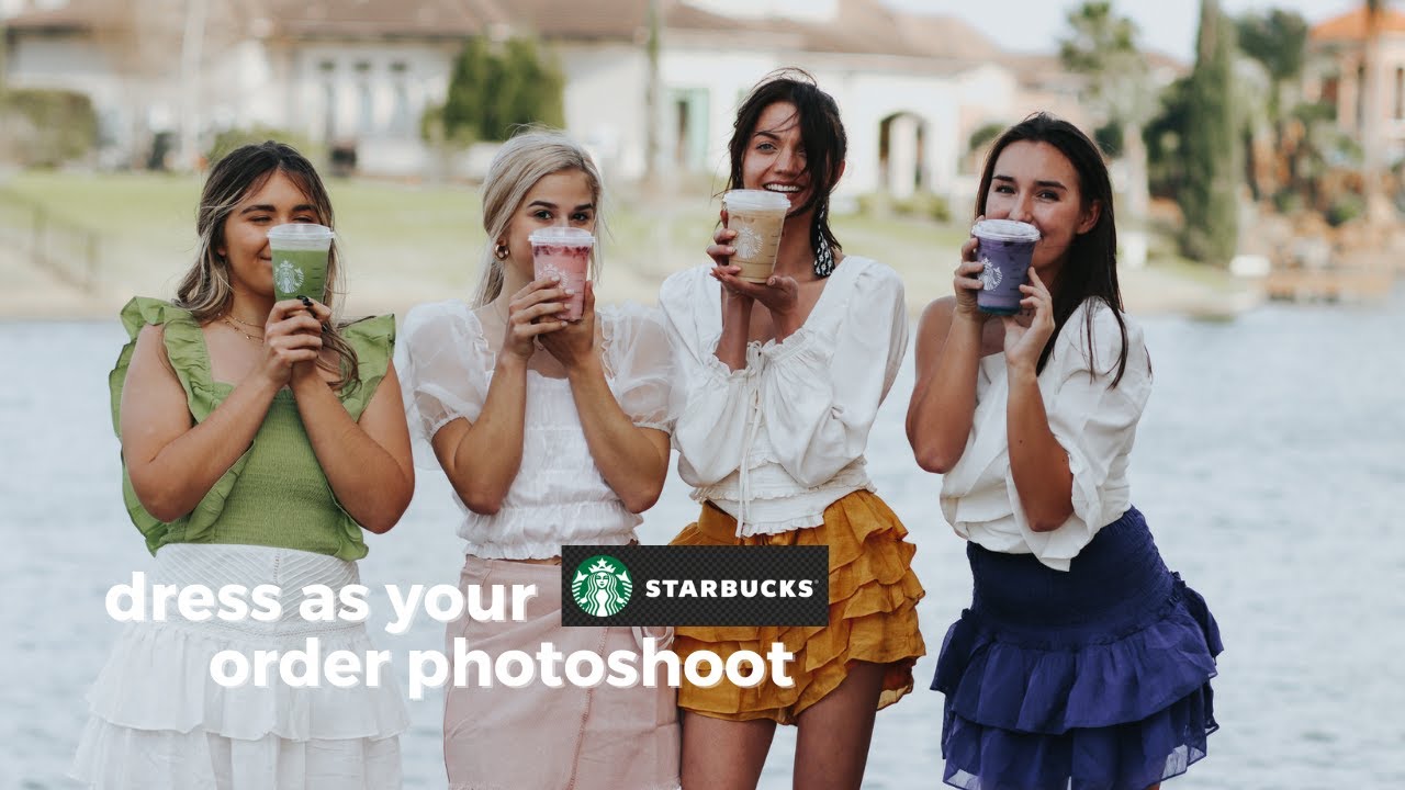 Dress as your Starbucks order photo-shoot!