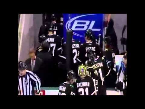 steve ott dallas stars and peter laviolette philadelphia flyers flyers coach punches player
