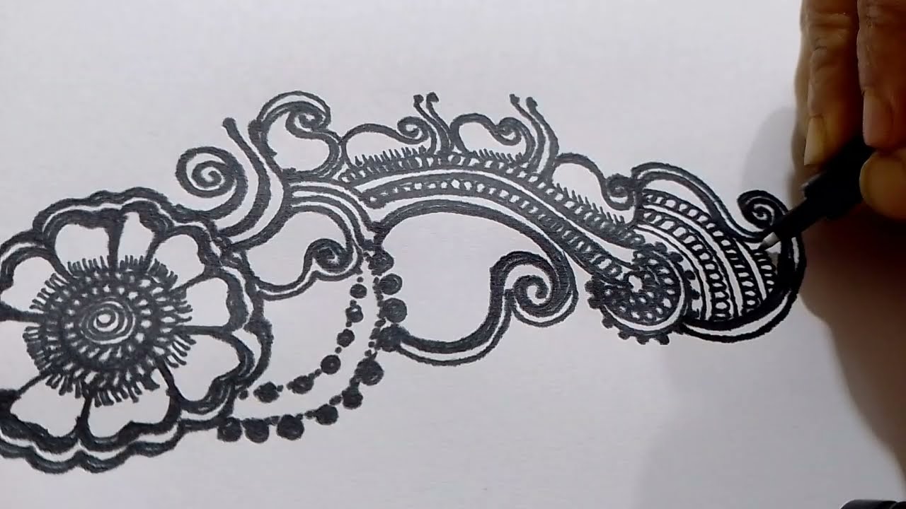 9 minutes new year simple arebic mehndi design 