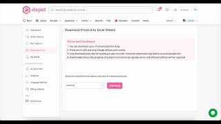 How to Download Korean Cosmetics Wholesale Prices in Excel at Q-depot? screenshot 3