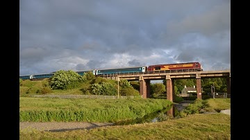 #903: [WAG] EWS Class 67022 & Arriva DVT 82308 pass Colwyn Bay and Llanddulas (30/05/17)