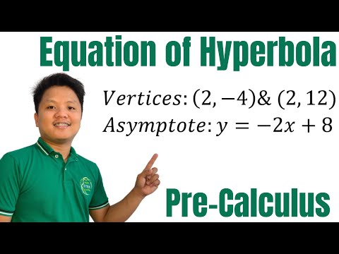 How to find the equation of Hyperbola given vertex, and the equation of asymptote