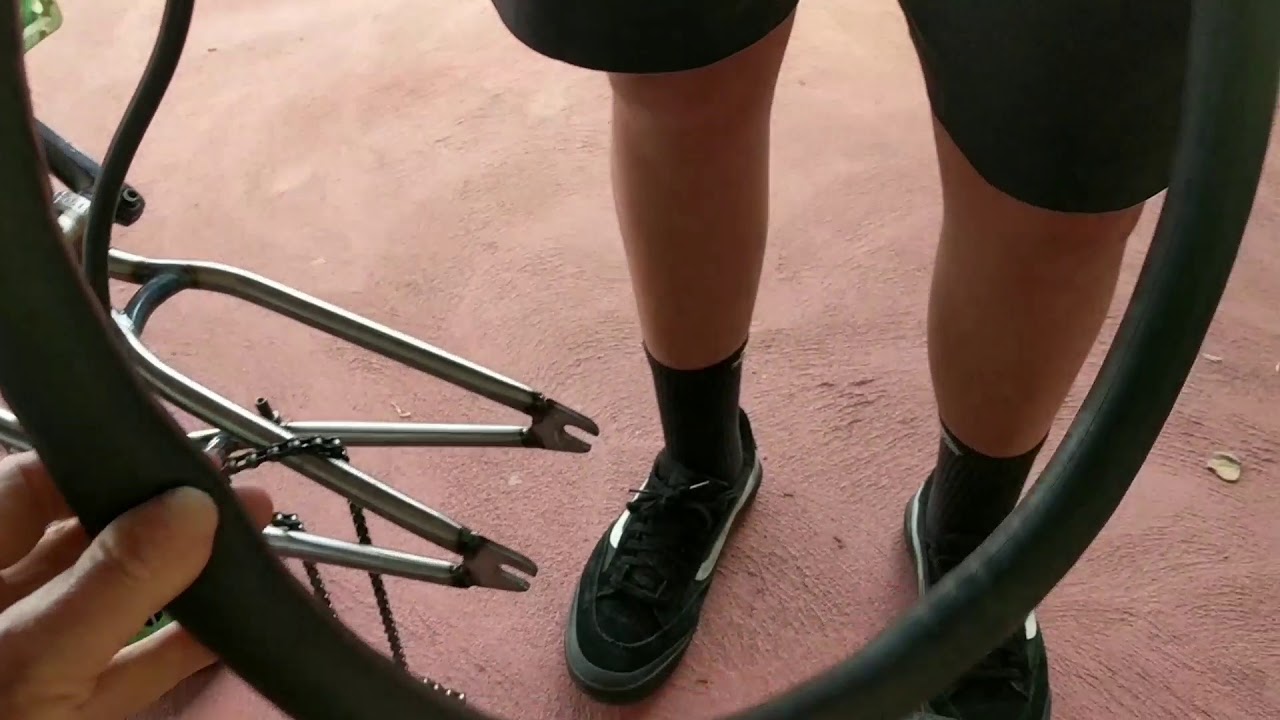 How to Change a BMX bike tube YouTube