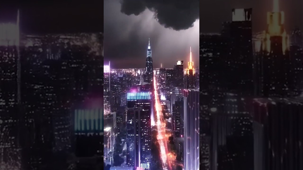 Futuristic Night in Modern City | Pixel Dream AI 