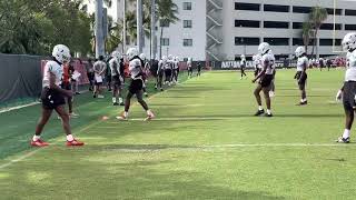 Miami Hurricanes Practice August 9, 2022- Defensive Back Drills