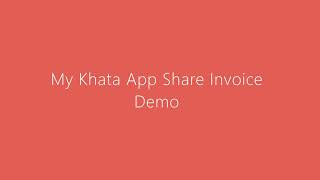 My Khata App Generate Invoice PDF demo screenshot 2