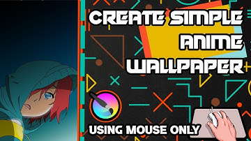 Create simple anime wallpaper in KRITA with mouse 🖱️ only