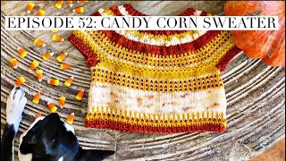 Knitty McPurly Podcast Episode 52 Candy Corn Sweater