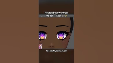 Redrawing my vtuber model — eyes 👀✨