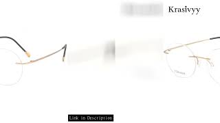 Krasivyy Pure Anium Rimless Gles Frame Men Ultralight European Brand Prescription Eyegles W
