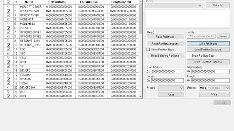 Write full image OPPO A3S via eFixer Tool ISP EMMC
