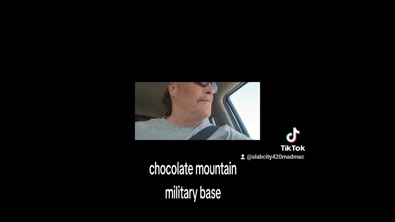 Drove out to the military base that does military training in the chocolate mountains. 
