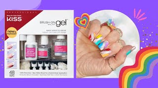 KISS Brush on Gel nail kit review / Pride ‍ Nails