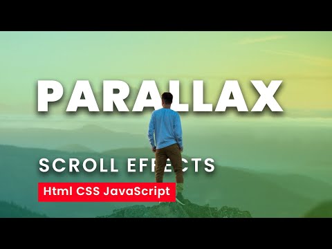 Parallax Scrolling Effect Using Html CSS & Javascript | CSS Parallax