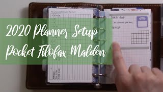 2020 Planner Setup | Filofax Pocket with MySummerTouch and PeanutsPlannerCo Inserts