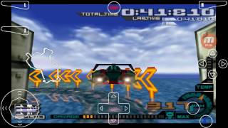 Android Nintendo 64 N64 MegaN64 Emulator AeroGauge Game Play screenshot 4