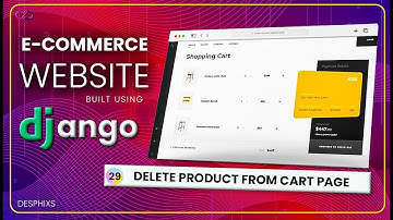 Delete Product from Cart Page in E-commerce  Website using Django | EP. 29